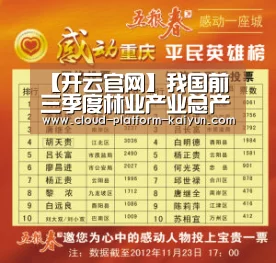 【开云官网】我国前三季度林业产业总产值超5万亿